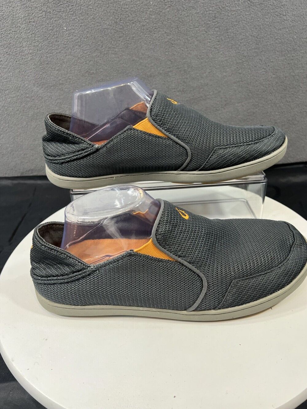 OluKai Nohea Loafers Shoes Mesh Gray Slip On Lightweight Men Size 8.5 Casual